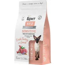 Корм для кошек Брит Кеа Sensitive Healthy Digestion, 1067009, индейка/ягненок, 1.5 кг