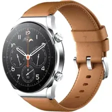 Умные часы Xiaomi Watch S1 (серебристый/коричневый, международная версия)