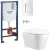 Унитаз подвесной Grado GD-W201T + GROHE Rapid Sl 38772SH0 (с кнопкой смыва)