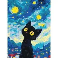 Картина по номерам PaintLine Котенок. Звездная ночь PL-00253