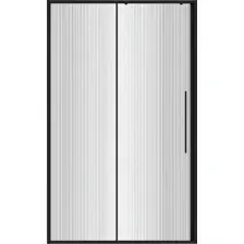 Душевая дверь Niagara Nova NG-84-L11FHB 110x195 (черный матовый/рифленое стекло)