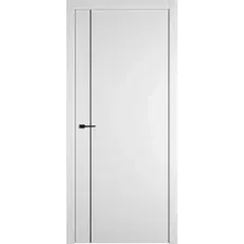 Дверь межкомнатная Emalex Basic 1 V 80x200 (Ice/ABS Black)