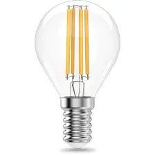Лампа Gauss Filament Elementary Шар 8W 540lm 4100К Е14 LED / 52128