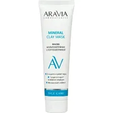 Маска для лица кремовая Aravia Laboratories Mineral Clay Mask мультиактивная с голубой глиной100мл