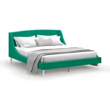 Кровать MONOFIX Лотти 160x200 (микровелюр/зеленый)