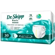 Подгузники для взрослых Dr.Skipp Basic L (30 шт)