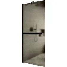Душевая стенка MaybahGlass 69x195 MGD-722-6ш (бронзовое матовое стекло/черный)