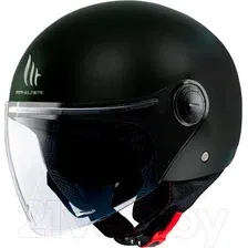 Мотошлем MT Helmets Street S Solid  (M, глянцевый черный)