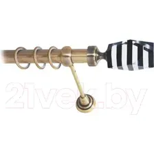 Карниз для штор Lm Decor Даймонд 135 1р гладкий (антик, 3.6м)