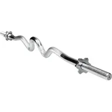Гриф для штанги Atlas Sport EZ-образный хромированный 1200/25