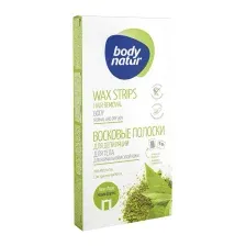Полоска для депиляции Body Natur С экстрактом Чая Матча (16+2 салфетки)