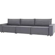 Диван Mio Tesoro Дюссельдорф 293 1.5ек-1.5ек-1.5ек (1173 Savanna Plus Grafit)