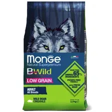 Сухой корм для собак Monge BWild Low Grain All Breeds Adult Wild Boar (для всех пород с мясом дикого кабана) 2.5 кг