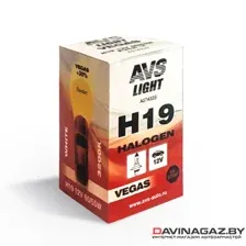 AVS - Автомобильная галогенная лампа Vegas H19 12V 60/55W, 1шт / A07433S