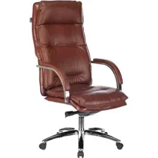 Офисное кресло Бюрократ T-9927SL (светло-коричневый Leather Eichel/хром)