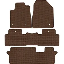 Комплект ковриков для авто Alicosta Honda Pilot (suv / YF4) +3 ряд 2008 - 2015 (коричневый, сота)