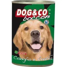 Консервированный корм для собак Adragna Dog&amp;Co кусочки кролика и утки в соусе 1.25 кг