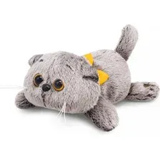 Мягкая игрушка Budi Basa Кот Басик с бантиком лежачий / 10870419