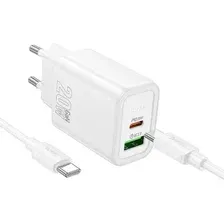 Сетевое зарядное Hoco N61 USB Type-C (белый)
