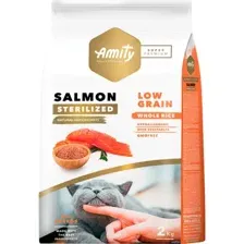 Корм для кошек Amity Super Premium, для стерилизованных кошек, лосось, 2 кг