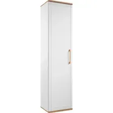 Шкаф-пенал MODULA Карпин INV01HS-1D-502/425/2014(02) (дуб натюрель/белый премиум)
