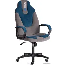 Игровое (геймерское) кресло TetChair Neo 2 (флок, серый/синий)