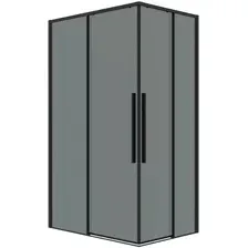 Душевой уголок Grossman Galaxy 120x70x195 300.K33.01.1270.21.10 (черный матовый/тонированное стекло)
