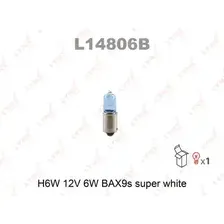 Автолампа BAX9s LYNXAUTO L14806B BAX 12