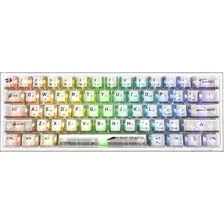 Клавиатура Redragon Fizz RGB / 71736 (прозрачный/белый)