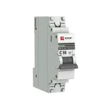 Выключатель автоматический ВА 47-63 1P 10А 6кА PROxima EKF mcb4763-6-1-10C-pro
