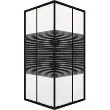 Душевой уголок Domani-Spa Shape 2 99 90x90x190 без поддона (графит/прозрачное stripe стекло)