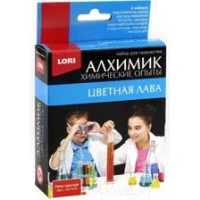 Набор для опытов Lori Химические опыты. Лава красная / Оп-003