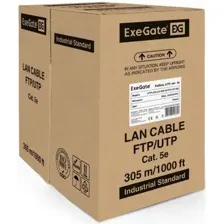 Кабель ExeGate UTP4-C5e-CU-S25-IN-PVC-GY-305