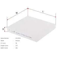 Салонный фильтр Sakura Filters CA18120