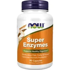 NOW Супер энзимы, Super Enzymes - 90 капсул от NOW FOODS