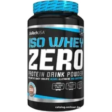 Протеин сывороточный (изолят) BioTech USA Iso Whey Zero (латте, 908 г)