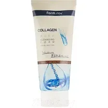 Пенка для умывания FarmStay Collagen Pure Cleansing Foam Антивозрастная (180мл)