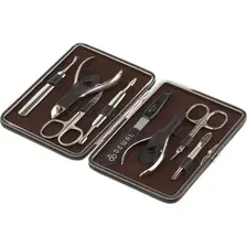 Набор для маникюра и педикюра Dewal 906BROWN (коричневый)