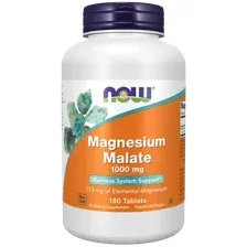 Малат магния Magnesium malate 1000mg 180tb/ NOW