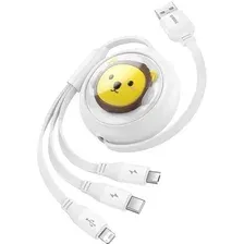 Кабель Baseus CB000063 USB Type-A - Lightning/USB Type-C/microUSB (1.1 м, белый)