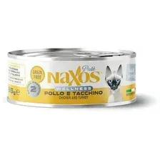 Консервированный корм для кошек Naxos Adult курица/индейка 85 г