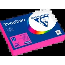 Офисная бумага Clairefontaine А4 80г/м2 2973PC (500л, неон розовый)