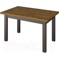 Обеденный стол Senira Кастусь 110-145x70, дуб вотан/белый