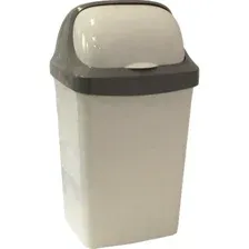 Контейнер для мусора Idea Ролл Топ, мраморный, 9л
