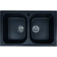 Кухонная мойка Granrus GR-785 W (черный)