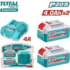 Аккумулятор с зарядным устройством Total TFBCPK2013 (20В/2x4 Ah + 20В)