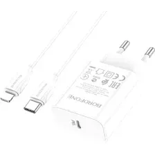 Сетевое зарядное Borofone BA65A Lightning (белый)