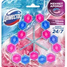 Чистящее средство для унитаза Доместос Power 5 Цветочный букет Трио (3x50г)