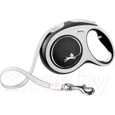 Поводок-рулетка Flexi New Comfort L Tape 8 м (черный)