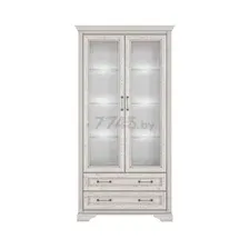 Шкаф-витрина Black Red White Stylius B169-REG2W2S с подсветкой (лиственница сибирская)